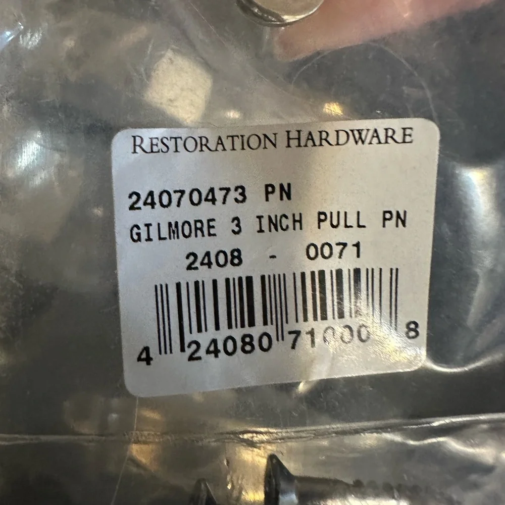 Restoration Hardware Silver Drawer Pulls